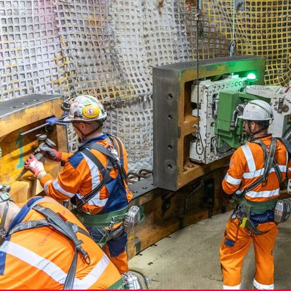 Shaft Sinking - Tubbing Install 2025 - Redpath-Deilmann DBHD