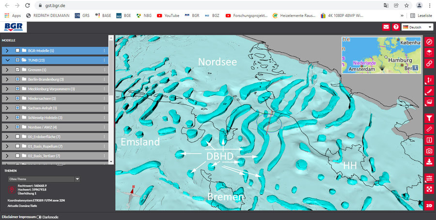Endlager Geologie bei Beverstedt, Bremervoerde Kreis Cuxhaven