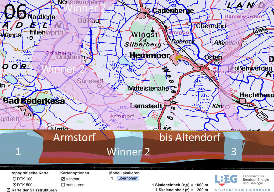 Endlager Geologie bei Drangstedt, Alfstedt, - Nord Niedersachsen - DBHD 2.0.0 Endlager