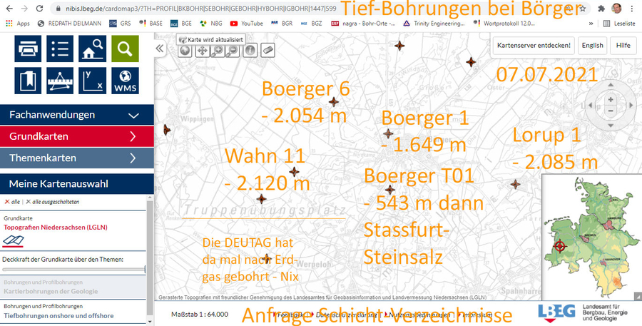 es gibt dort Steinsalz