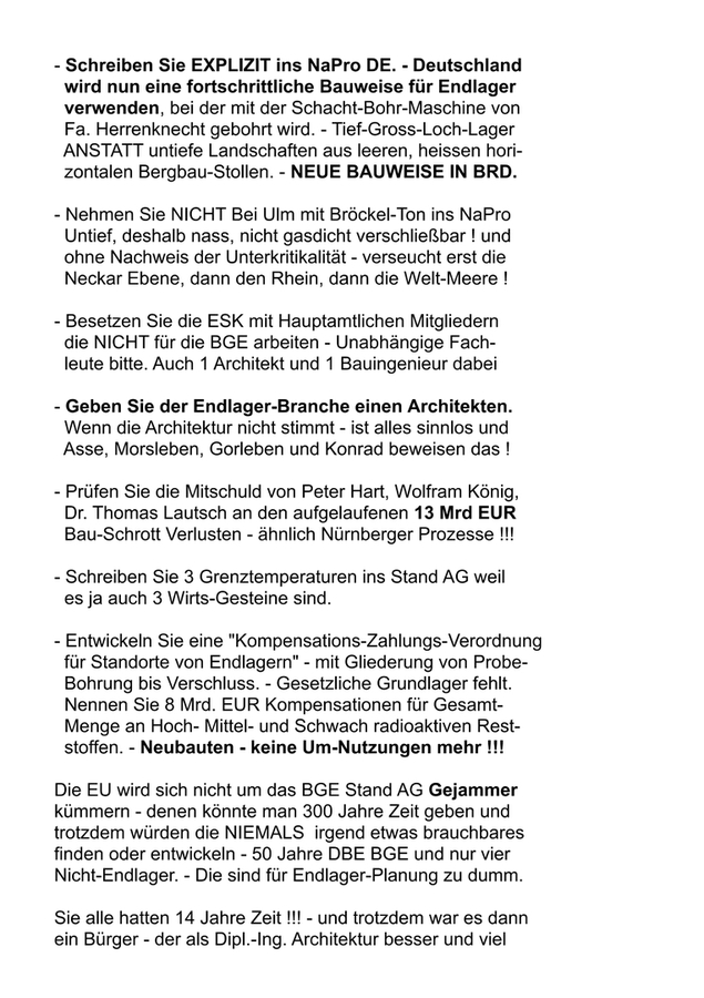 >>> STELLUNGNAHME Ing. Goebel zum NaPro DE August 2025 BMUKN