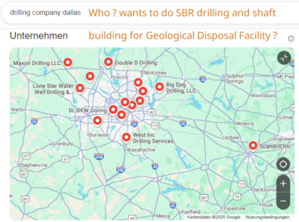 >>> Hello Dallas Drilling Companies - Cashing on the GDF Agenda  Drilling in Rocksalt-Domes - with SBR > DE - includes shaft building  DOE got 56 Bio USD on GDF accounts. - Your geology data salt TX
