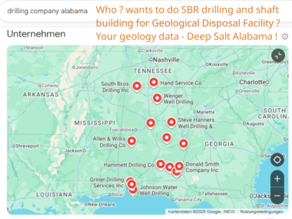 >>> Hello Alabama Drilling Companies - Do you find salt domes within your geology data ? - It needs Salt Dome with sediment overlay for GDF. - DOE bot 56 Bio USD on GDF accounts. - Check your geology for deep salt domes data please - DBHD got full GDF pla