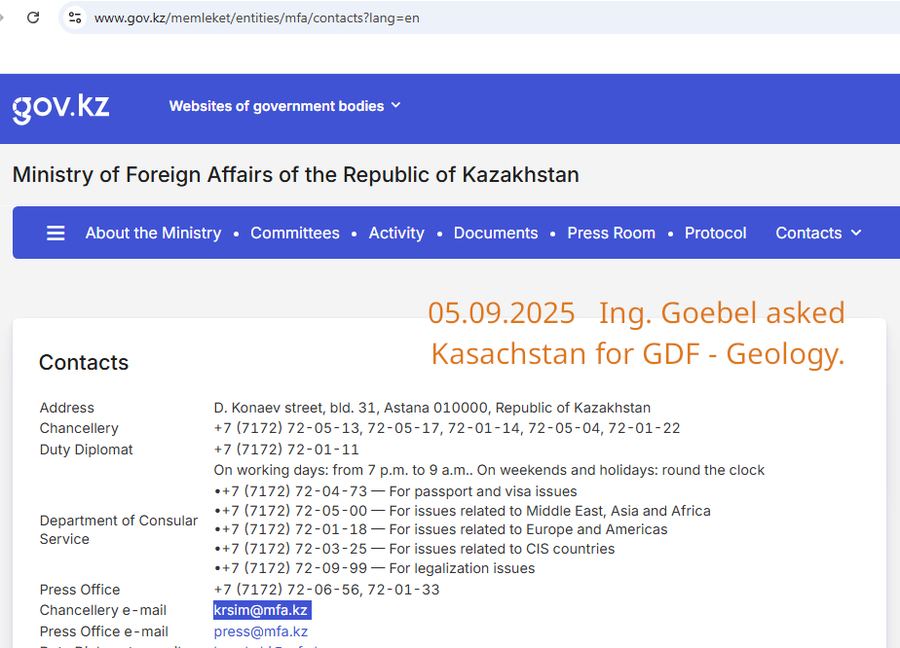 DBHD asks Kasachstan for land to build EU geological disposal facilities