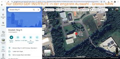 Dieses Firmen-Gebäude mit Halle haben wir in der engeren Auswahl. DBHD GDF INSTITUTE ist dann in Gronau NRW - immer noch nah zu den wesentlichen Lieferanten und zum Standort - Die Vernunft bleibt erhalten.
