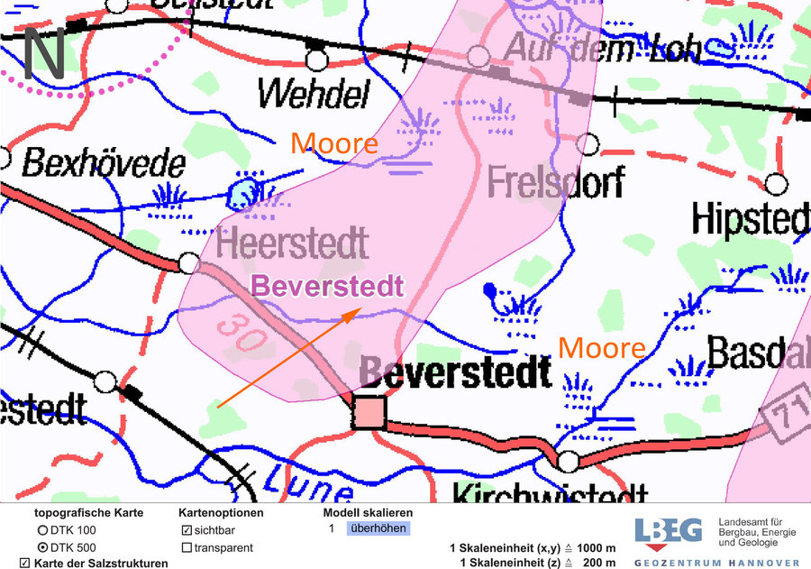Endlager-Fähige Geologie im Raum Bremer-Voerde bei Beverstedt - Geologie-Nachweis für Entsorungs-Vorsorge-Nachweis