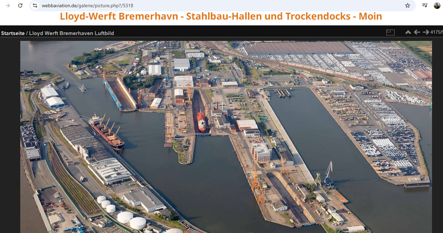 Förderturm für DBHD Schacht-Bergwerk -Siemag-Tecberg und Lloyd Werft