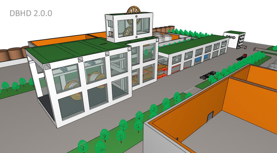 Förderturm für DBHD Schacht-Bergwerk -Siemag-Tecberg und Lloyd Werft