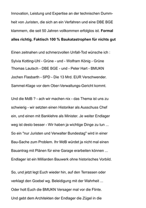 >>> Brief an alle MdB - wgNationalem-Entsorgungs-Programm. Verzweifelter, frecher anklagender Brand-Brief um das LEERE und GELOGENE NaPro DE noch zu verhindern. DBHD muss ins NaPro