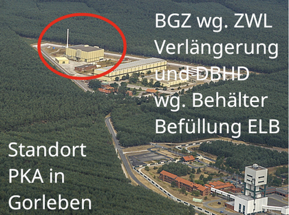 >>> Die ältesten Castoren stehen seit 40 Jahren in den Zwischen-Lagern, auf dem Foto des GNS Magazins sind aber neue zu sehen. DBHD will mit den ältesten Castoren beginnen. Zusammengesackt ? und Probe entnehmen. - Zirkaloy Hüllen Wandstärke 0,5 mm.