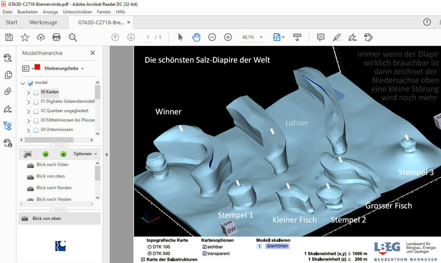 Endlager Geologie bei Beverstedt, Bremervoerde Kreis Cuxhaven