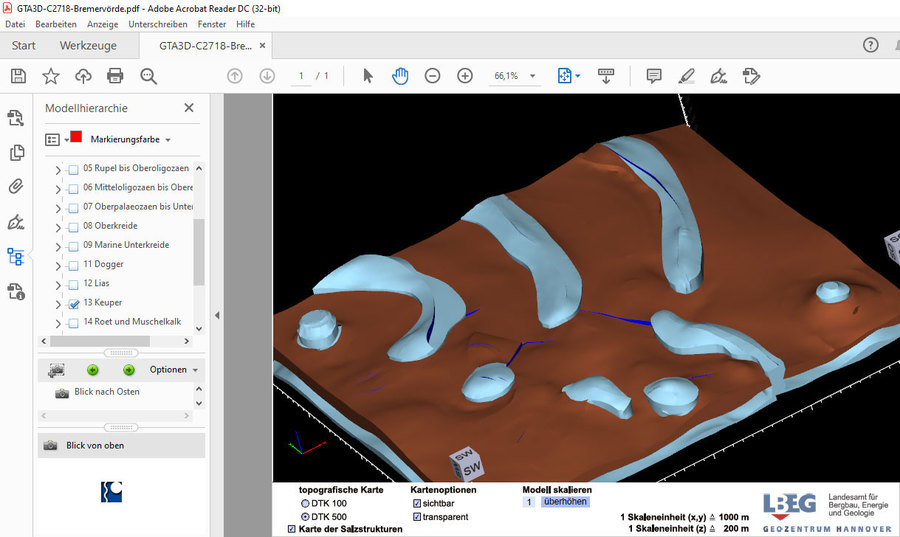 Endlager Geologie bei Beverstedt, Bremervoerde Kreis Cuxhaven