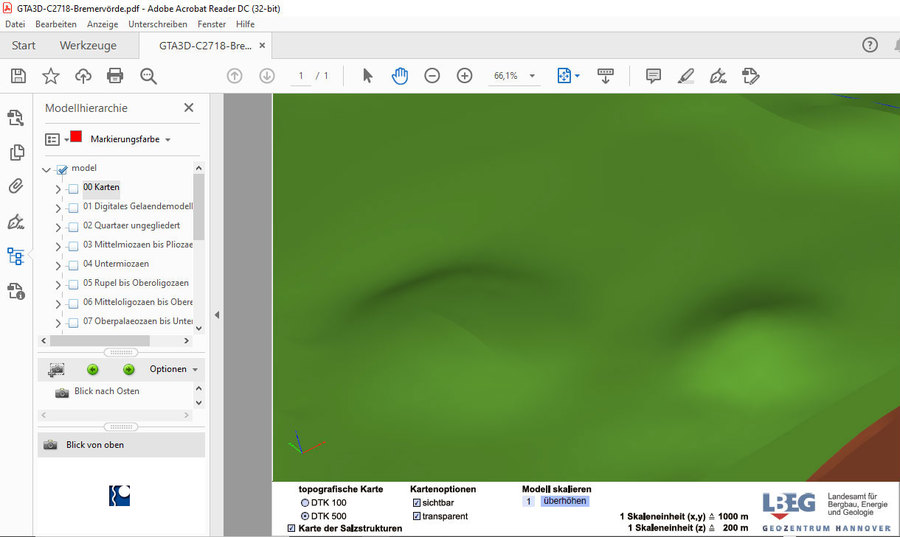 Endlager Geologie bei Beverstedt, Bremervoerde Kreis Cuxhaven