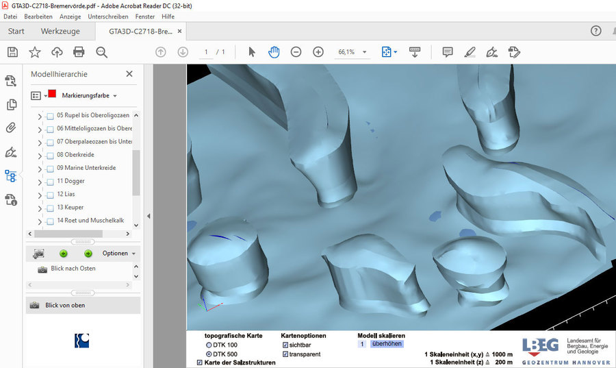 Endlager Geologie bei Beverstedt, Bremervoerde Kreis Cuxhaven