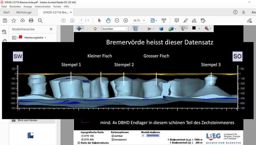 Endlager Geologie bei Beverstedt, Bremervoerde Kreis Cuxhaven