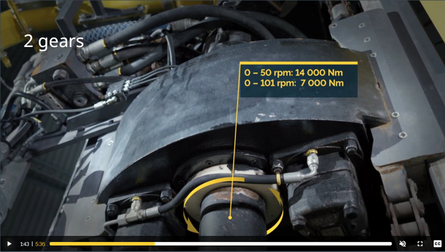 >>> Bilder aus dem Walk-Around Explorac 235 Film - bisschen heller und mit Kommentaren wie die Anpassung der Bohr-Technik für DHBD erfolgen soll - Hinweise für den CAD Planer von Fa. Epiroc in Essen ...