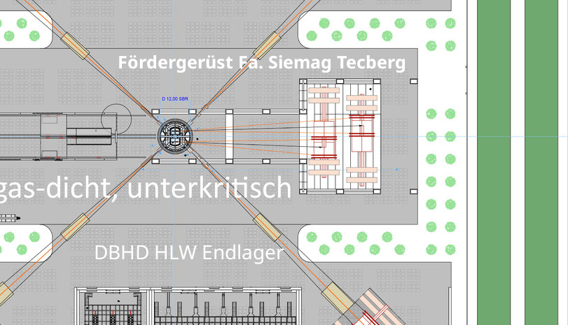 Förderturm für DBHD Schacht-Bergwerk -Siemag-Tecberg und Lloyd Werft