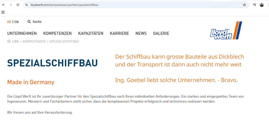 Förderturm für DBHD Schacht-Bergwerk -Siemag-Tecberg und Lloyd Werft