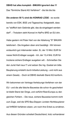 >>> Brief an alle MdB - wgNationalem-Entsorgungs-Programm. Verzweifelter, frecher anklagender Brand-Brief um das LEERE und GELOGENE NaPro DE noch zu verhindern. DBHD muss ins NaPro