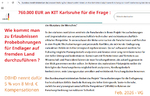 Wie kommt man zu Erlaubnissen Probebohrungen für Endlager auf fremden Land durchzuführen ?   DBHD nennt dafür 5 % von 8 Mrd. € Kompensationen