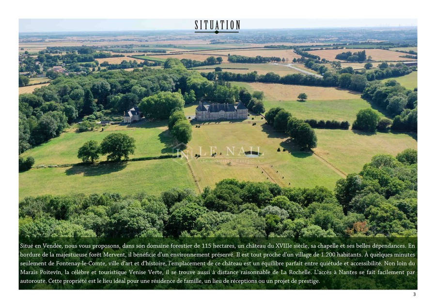 Schloss mit 1,14 Mio. m2 Land zu verkaufen