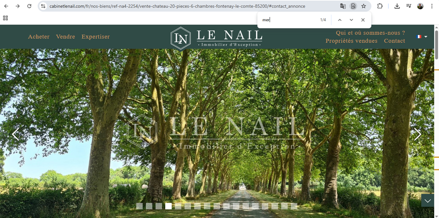 Schloss mit 1,14 Mio. m2 Land zu verkaufen