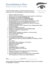 Desinfektions-Plan Wimpernstudio G. Beauty Güldeniz Baday Head-Spa-MZH.de