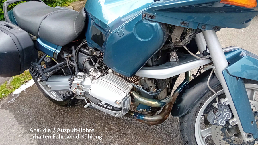 Demontage Verkleidund unten rechts BMW R 1100 RS Motorrad
