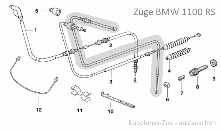 Austausch Kupplungs-Zug BMW R 1100 RS