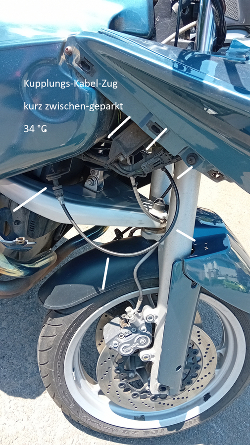 Anleitung Demotage Kupplungs-Zug BMW R 1100 RS - BJ 1999