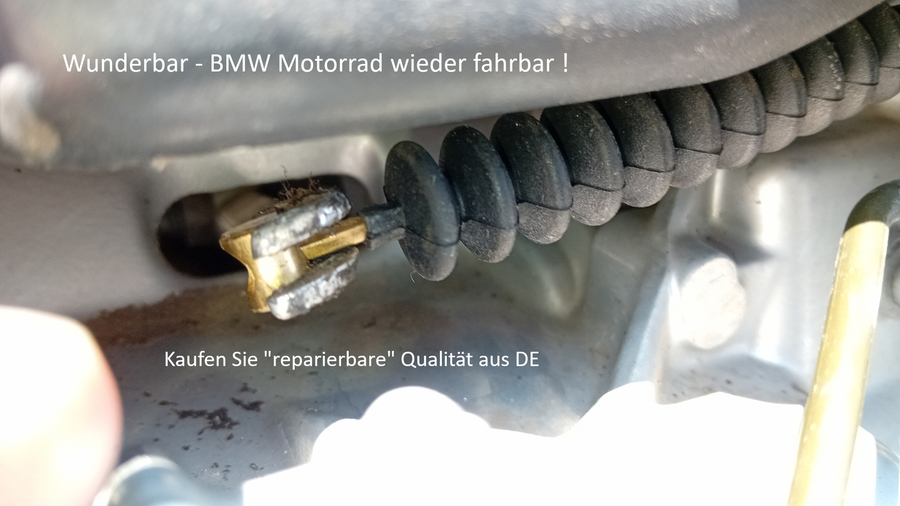Montage Kupplungs-Zug BMW R 1100 RS Baujahr 1999 - gilt aber für viele BMW Motorräder