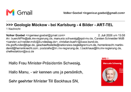 Endlager-Geologie für ART-TEL bei Möckow M-V und in Süd-Brandenburg und in Holland