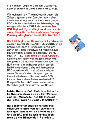 Ein Umwelt-Ministerium in SPD Hand ist technisch einfach nicht in der Lage dem EU Gesetz zu genügen - Mangel an Fähigkeiten