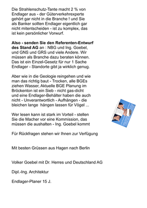 Ein Umwelt-Ministerium in SPD Hand ist technisch einfach nicht in der Lage dem EU Gesetz zu genügen - Mangel an Fähigkeiten