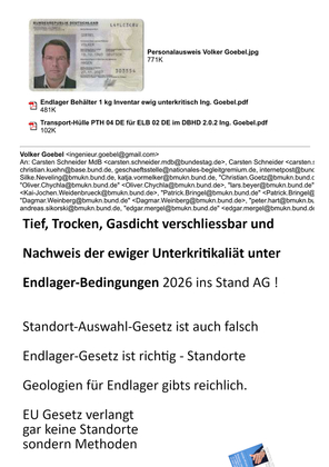 Ein Umwelt-Ministerium in SPD Hand ist technisch einfach nicht in der Lage dem EU Gesetz zu genügen - Mangel an Fähigkeiten