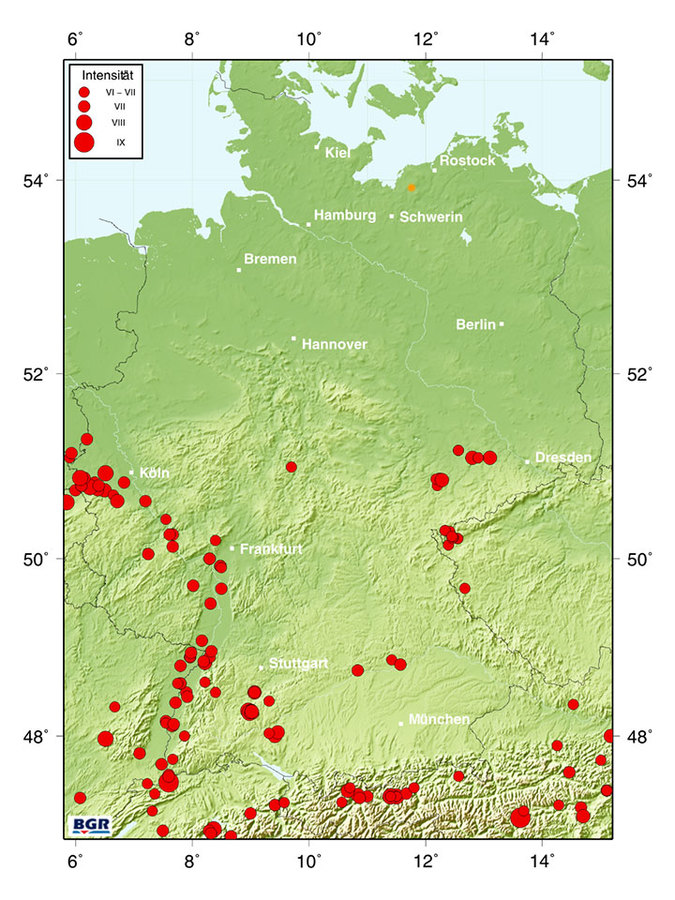 BGR Magnetik-Karte als Erdbeben-Prognose - na ja - Die DBHD Standorte sind Erdbeben-Sicherst