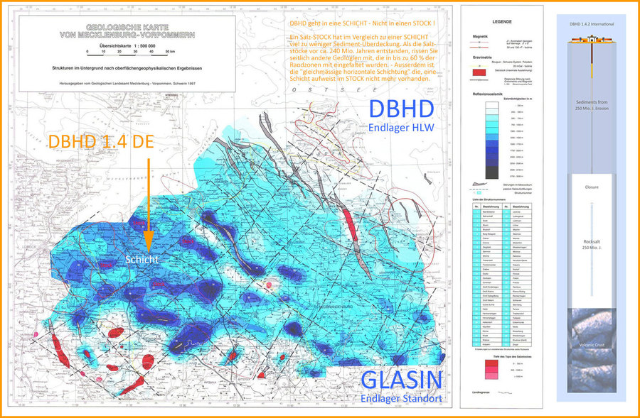 DBHD Endlager Standort in der geologischen Steinsalz-Karte M-V