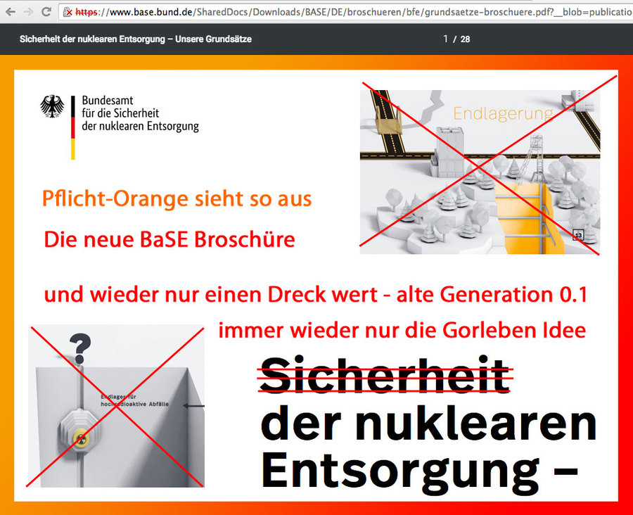und die gruselige Gorleben-Fraktion veruntreut Ihr Steuergeld für Eigenlob-Kampagnen