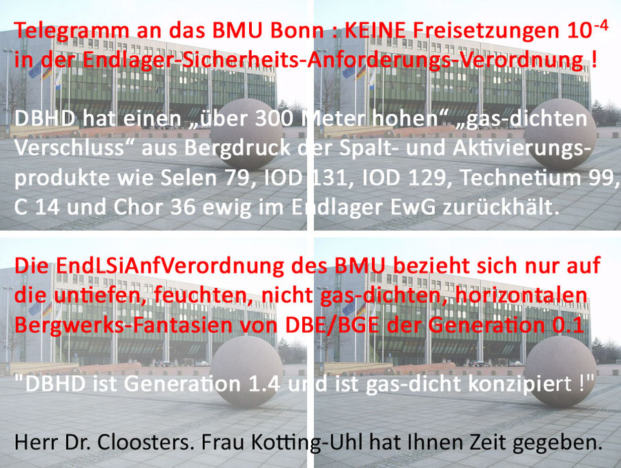 Herr Dr. Cloosters erhielt ein Telegramm