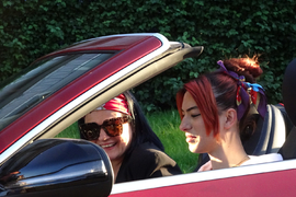 Güldeniz Baday mit Mutter Anne