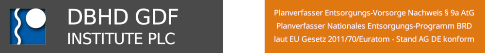 Diplom.-Ingenieur für Architektur, Endlager-Planung und Städtebau becomes DBHD GDF INSTITUTE PLC